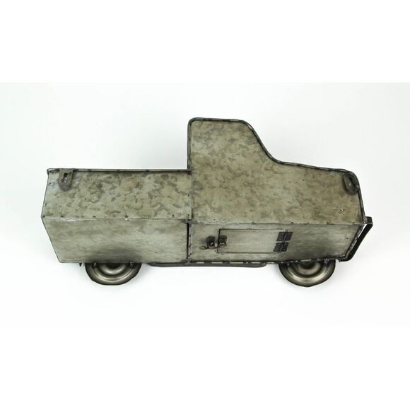 Zeckos - Rustic Distressed Metal Retro Pickup Truck Hanging Birdhouse - Black - Picture 3 of 3